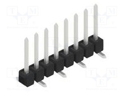Connector: pin strips; pin header; male; PIN: 8; 2.54mm; SMT; 1x8