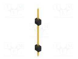 Connector: pin strips; pin header; male; PIN: 1; 2.54mm; THT; 1x1
