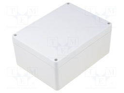 Enclosure: multipurpose; X: 125mm; Y: 165mm; Z: 75mm; ABS; grey; IP65