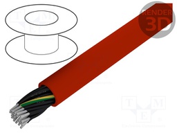 Wire; ÖLFLEX® HEAT 180 SiHF; Cu; stranded; 24G1,5mm2; silicone