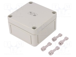 Enclosure: multipurpose; X: 94mm; Y: 94mm; Z: 57mm; TK PS; grey; IP66