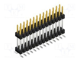 Connector: pin strips; pin header; male; PIN: 28; 2.54mm; SMT; 2x14