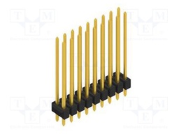 Connector: pin strips; pin header; male; PIN: 18; 2.54mm; THT; 2x9