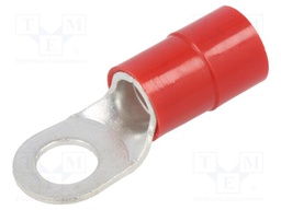 Tip: ring; M10; Ø: 11mm; 35mm2; crimped; for cable; insulated; tinned