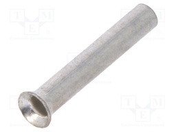 Bootlace ferrule; non-insulated; copper; 0.25mm2; 8mm; tinned