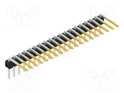 Connector: pin strips; pin header; male; PIN: 19; 2.54mm; THT; 1x19