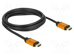 Cable; HDMI plug,both sides; HDMI 2.1; Len: 2m; black; 48Gbps