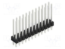 Connector: pin strips; pin header; male; PIN: 24; 2.54mm; THT; 2x12