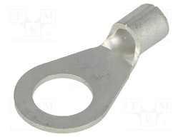 Ring terminal; M6; 2.5÷6mm2; crimped; for cable; non-insulated