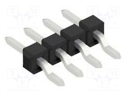 Connector: pin strips; pin header; male; PIN: 4; 2.54mm; SMT; 1x4