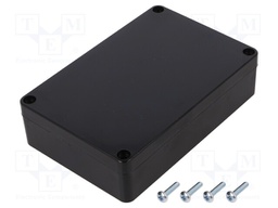 Enclosure: multipurpose; X: 90mm; Y: 135mm; Z: 35mm; ABS; black; IP65