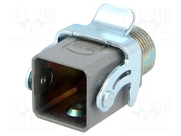 Enclosure: for Han connectors; Han; size 3A; for cable; straight