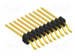 Connector: pin strips; pin header; male; PIN: 10; 1.27mm; SMT; 1x10