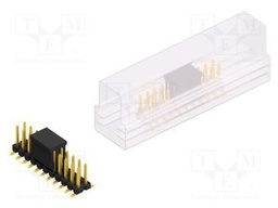 Connector: pin strips; pin header; male; PIN: 22; 2.54mm; SMT; 2x11