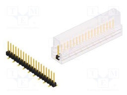 Connector: pin strips; pin header; male; PIN: 19; 2.54mm; SMT; 1x19