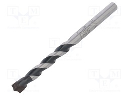 Drill bit; for concrete; Ø: 7mm,9/32"; L: 100mm; metal; blister