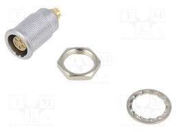 Connector: circular; Series: 0B; socket; female; PIN: 5; soldering