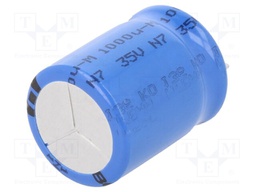 Capacitor: electrolytic; THT; 1000uF; 35VDC; Ø16x20mm; Pitch: 7.5mm