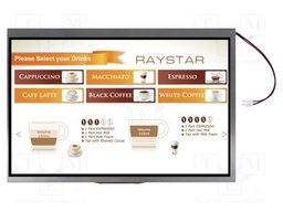 Display: TFT; 10.1"; 1280x800; Illumin: LED; Colour: RGB; 1100cd/m2