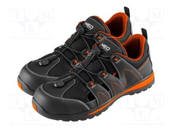 Boots; Size: 43; black-orange; fabric; slip,impact