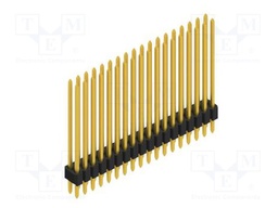 Connector: pin strips; pin header; male; PIN: 36; 1.27mm; THT; 2x18