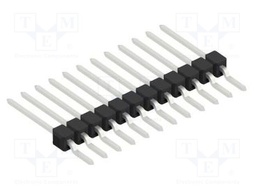Connector: pin strips; pin header; male; PIN: 12; 2.54mm; SMT; 1x12