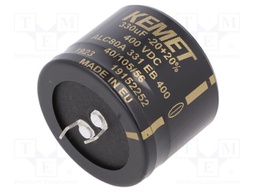 Capacitor: electrolytic; 330uF; 400VDC; ESR: 384mΩ; SNAP-IN; ±20%