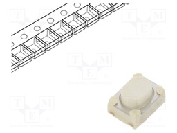 TACT SW, SPST-NO-DB, 0.05A, 12V, SOLDER