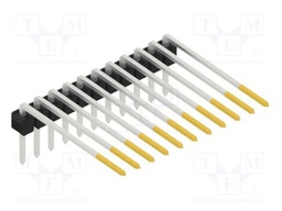 Connector: pin strips; pin header; male; PIN: 11; 2.54mm; THT; 1x11