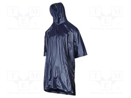 Raincoat; Size: one size; blue; with a hood; poncho
