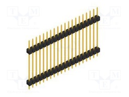 Connector: pin strips; pin header; male; PIN: 20; 2.54mm; THT; 1x20