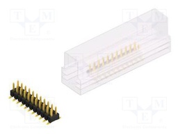 Connector: pin strips; pin header; male; PIN: 22; 2.54mm; SMT; 2x11
