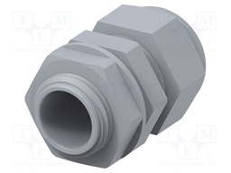 Cable gland; NPT1/2"; IP68; Mat: polyamide; grey; Entrelec