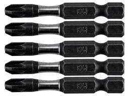 Screwdriver bit; Pozidriv®; Kind: impact; Overall len: 50mm; 5pcs.