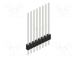 Connector: pin strips; pin header; male; PIN: 8; 1.27mm; THT; 1x8
