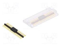 Connector: pin strips; pin header; male; PIN: 17; 2mm; SMT; 1x17