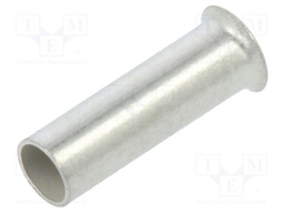 Tip: bootlace ferrule; non-insulated; copper; 1.5mm2; 7mm; tinned