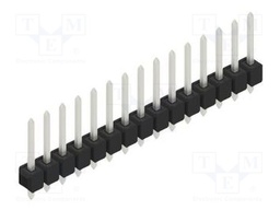 Connector: pin strips; pin header; male; PIN: 15; 2.54mm; THT; 1x15