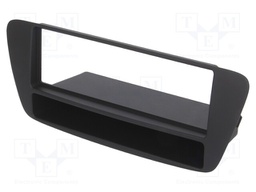 Radio mounting frame; Audi; 1 DIN; black