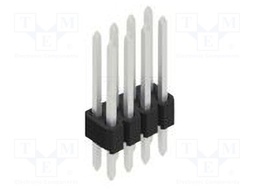 Connector: pin strips; pin header; male; PIN: 8; 1.27mm; THT; 2x4