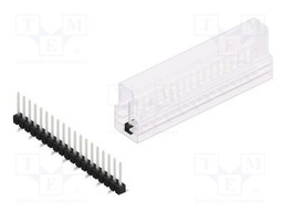 Connector: pin strips; pin header; male; PIN: 19; 2.54mm; SMT; 1x19