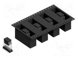 Connector: pin strips; pin header; male; PIN: 12; 2.54mm; SMT; 2x6