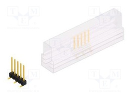 Connector: pin strips; pin header; male; PIN: 5; 2.54mm; SMT; 1x5