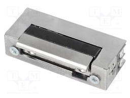 Electromagnetic lock; 10÷14VDC; V: with adjustable hook; H: 67mm