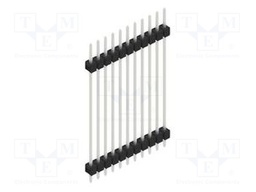 Connector: pin strips; pin header; male; PIN: 11; 2.54mm; THT; 1x11