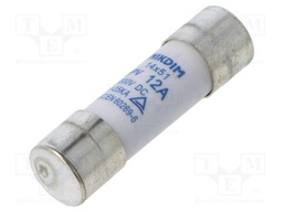 Fuse: fuse; gPV; 12A; 1kVDC; cylindrical; 14x51mm