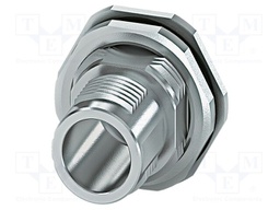 Enclosure for connectors: M12; SMT; nickel plated; Gasket: FKM