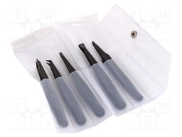 Set of tweezers; ESD; 5pcs.