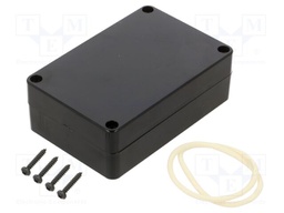 Enclosure: multipurpose; X: 60mm; Y: 90mm; Z: 30mm; ABS; black; IP65