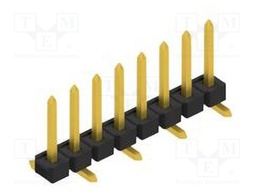 Connector: pin strips; pin header; male; PIN: 8; 2.54mm; SMT; 1x8